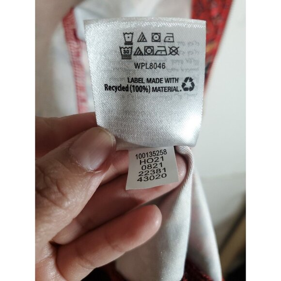 INC International Concepts Jacket Women Size Medium Pockets Red Paisley Zipper - Picture 14 of 15